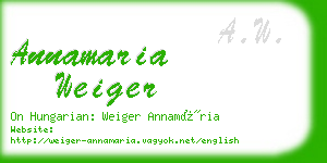 annamaria weiger business card